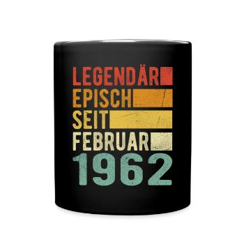 Legendär seit Februar 1962 - Tasse einfarbig - Schwarz - Vorne