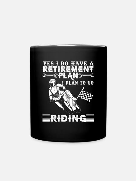 Lustiges Motorrad Geschenk Biker Spruch - Tasse einfarbig - Schwarz