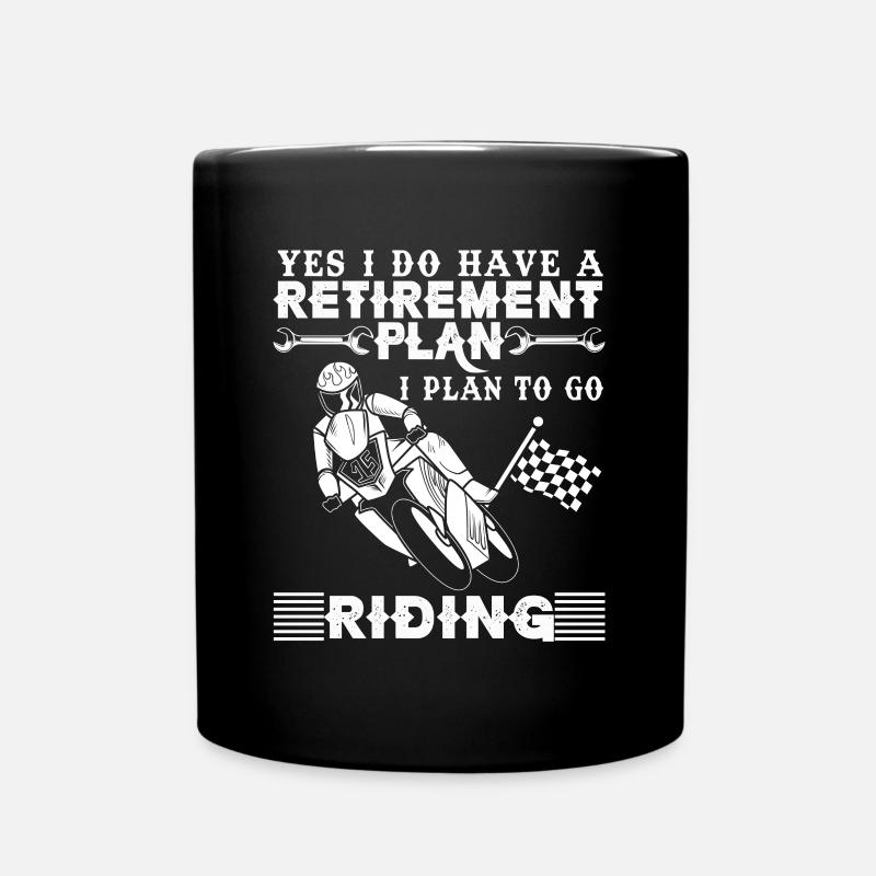 Lustiges Motorrad Geschenk Biker Spruch - Tasse einfarbig - Schwarz