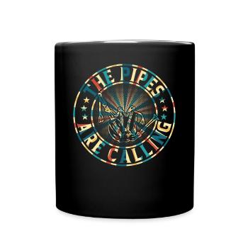 Les pipes appellent - Bagpipe Funny Bagpiper - Mug uni - noir - Devant
