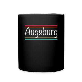 Augsburg - Tasse einfarbig - Schwarz - Vorne