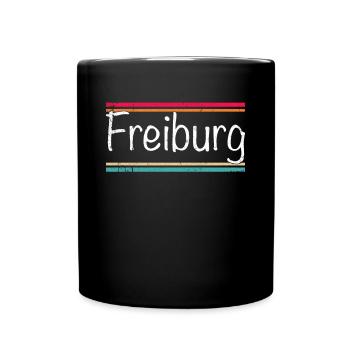 Freiburg - Tasse einfarbig - Schwarz - Vorne