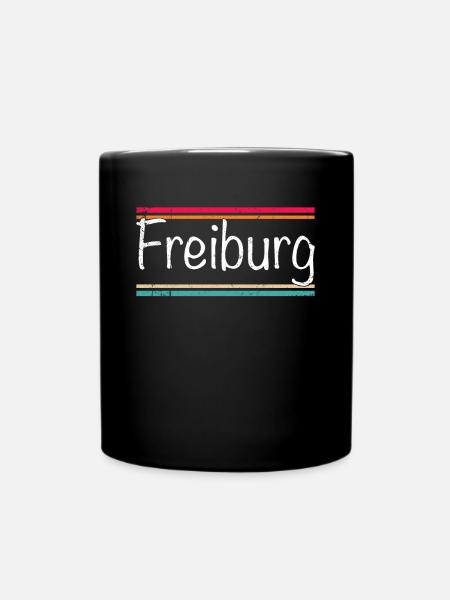 Freiburg - Tasse einfarbig - Schwarz