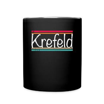 Krefeld - Tasse einfarbig - Schwarz - Vorne