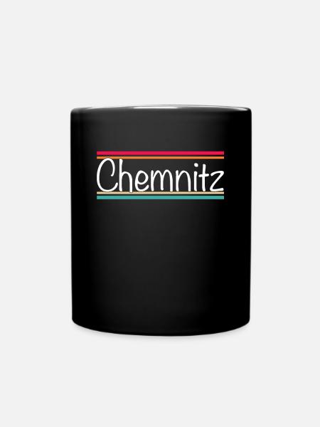 Chemnitz - Tasse einfarbig - Schwarz