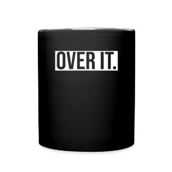 Witzig, über It. Sarkastisch - Tasse einfarbig - Schwarz - Vorne