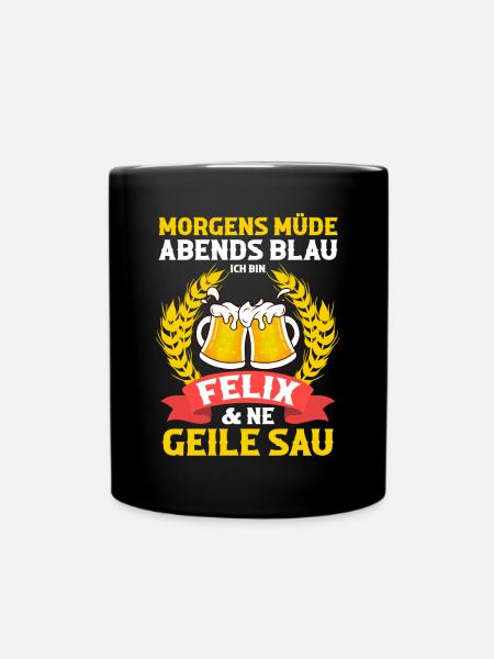 Felix - Tasse einfarbig - Schwarz