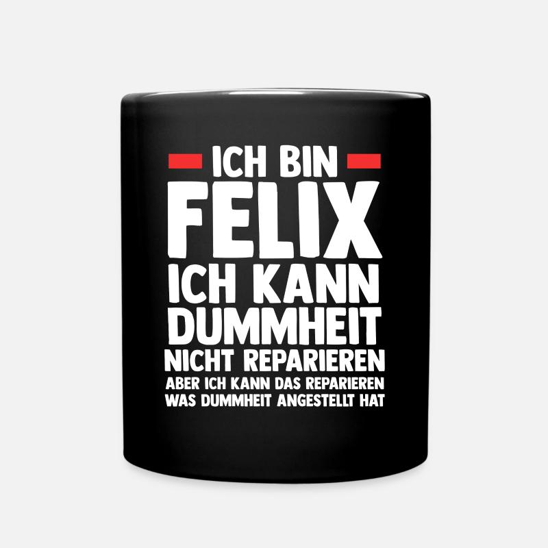 Felix - Tasse einfarbig - Schwarz