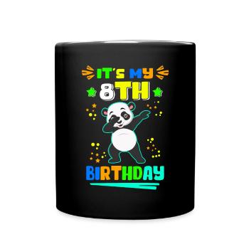 8ème anniversaire 8 ans | Idée cadeau Cadeau - Mug uni - noir - Devant