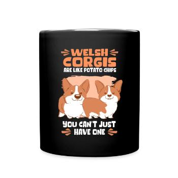 Welsh Corgi Dogs Dog Owner Corgis Gift - Full Colour Mug - black - Front