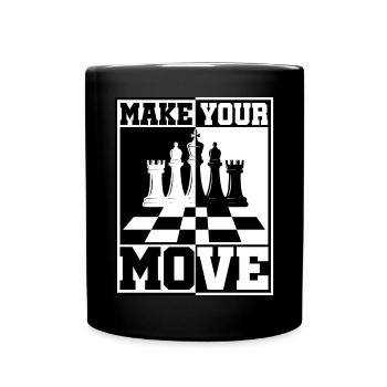 Chess Chess Player Tournament for Clever Minds - Full Colour Mug - black - Front