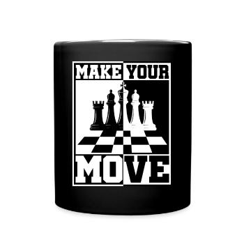 Chess Chess Player Tournament for Clever Minds - Full Colour Mug - black - Front