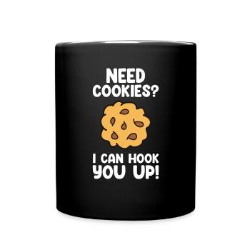 Cookies Funny Baking Cookie Lover - Full Colour Mug - black - Front