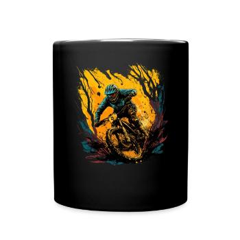 Conception cool de descente de VTT pour les fans de VTT - Mug uni - noir - Devant