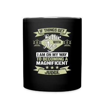 Juge d’anniversaire des étudiants en droit - Mug uni - noir - Devant