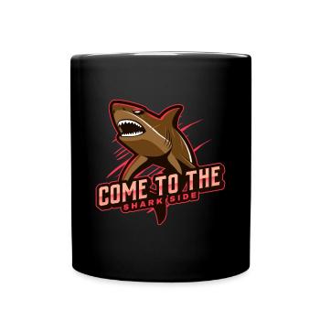come to the shark side - Full Colour Mug - black - Front
