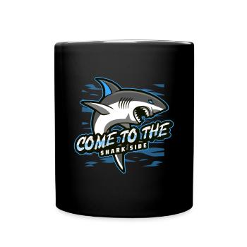 come to the shark side - Full Colour Mug - black - Front