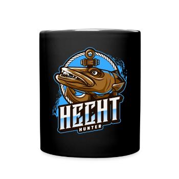 Fishing Angler Fishing Rod - Full Colour Mug - black - Front