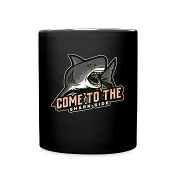 come to the shark side - Full Colour Mug - black - Front