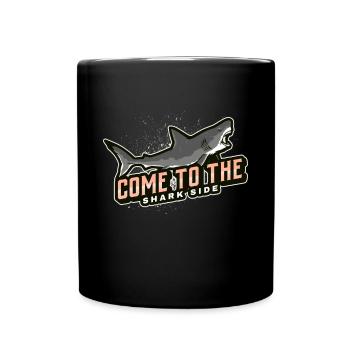 come to the shark side - Full Colour Mug - black - Front
