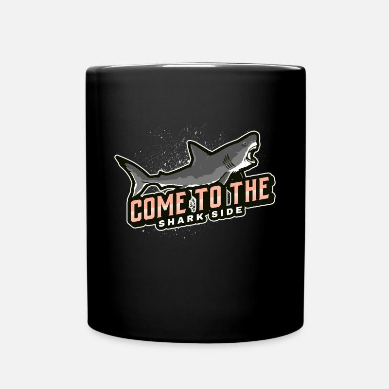 come to the shark side - Tasse einfarbig - Schwarz
