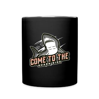 come to the shark side - Full Colour Mug - black - Front
