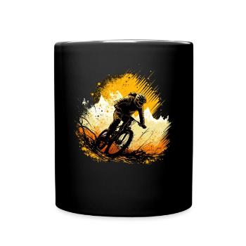 Conception cool de descente de VTT pour les fans de VTT - Mug uni - noir - Devant