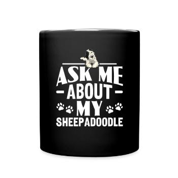 Sheepadoodle Doodle Dog - Mug uni - noir - Devant