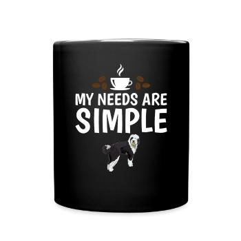 Sheepadoodle Doodle Dog - Full Colour Mug - black - Front
