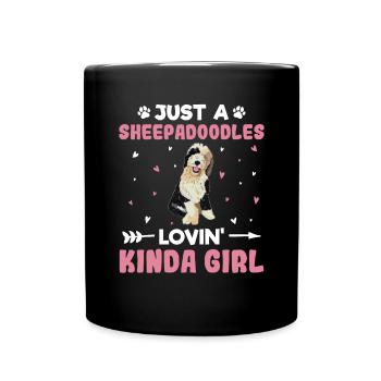 Sheepadoodle Doodle Dog - Mug uni - noir - Devant