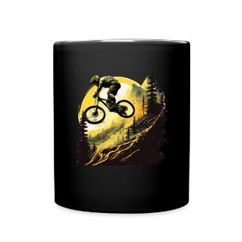 Conception cool de descente de VTT pour les fans de VTT - Mug uni - noir - Devant