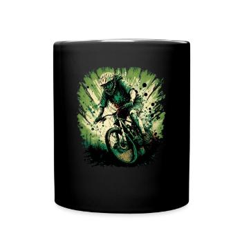 Conception cool de descente de VTT pour les fans de VTT - Mug uni - noir - Devant
