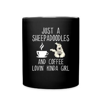 Sheepadoodle Doodle Dog - Mug uni - noir - Devant