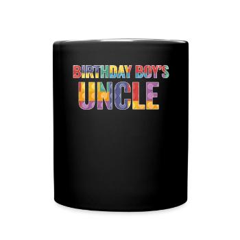 Uncle of the birthday boy Bauklötze - Full Colour Mug - black - Front