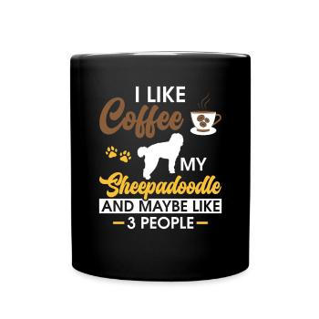 Sheepadoodle Doodle Dog - Mug uni - noir - Devant
