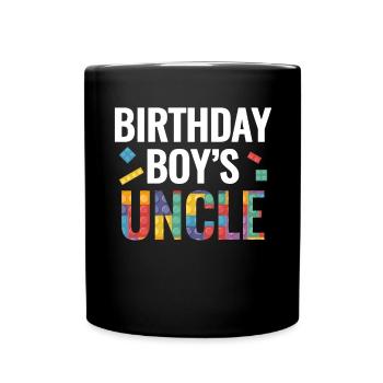 Oncle du garçon d’anniversaire Bauklötze - Mug uni - noir - Devant