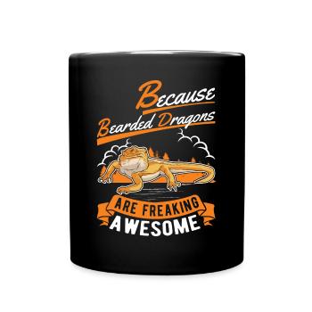 Bearded dragon saying Bearded Dragon - Full Colour Mug - black - Front