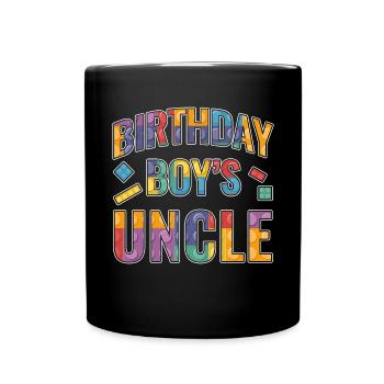 Uncle of the birthday boy Bauklötze - Full Colour Mug - black - Front