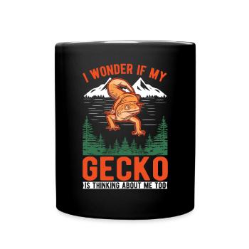 Gecko Cadeau Léopard Gecko - Mug uni - noir - Devant