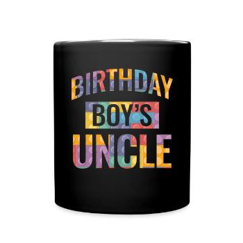 Uncle of the birthday boy Bauklötze - Full Colour Mug - black - Front
