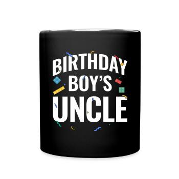 Uncle of the birthday boy Bauklötze - Full Colour Mug - black - Front