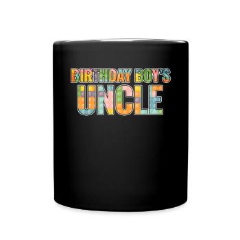Uncle of the birthday boy Bauklötze - Full Colour Mug - black - Front