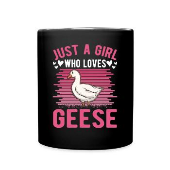 Geese Girls Goose Breeder Goose Goose - Full Colour Mug - black - Front