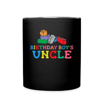Uncle of the birthday boy Bauklötze - Full Colour Mug - black - Front