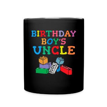 Uncle of the birthday boy Bauklötze - Full Colour Mug - black - Front