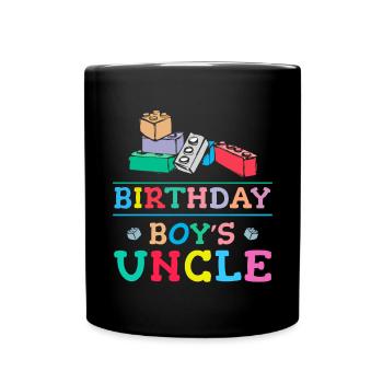 Uncle of the birthday boy Bauklötze - Full Colour Mug - black - Front