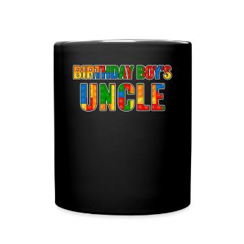 Uncle of the birthday boy Bauklötze - Full Colour Mug - black - Front