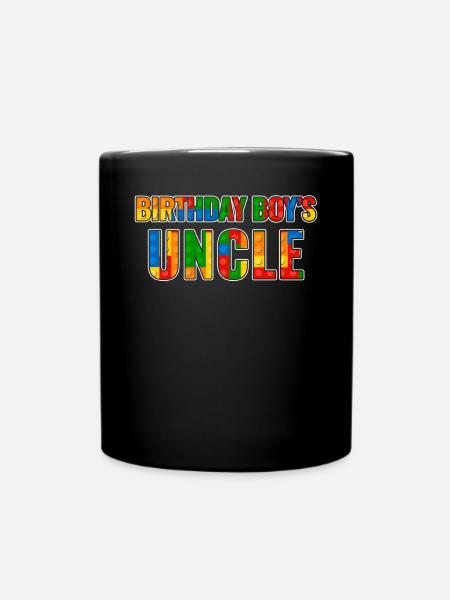 Oncle du garçon d’anniversaire Bauklötze - Mug uni - noir