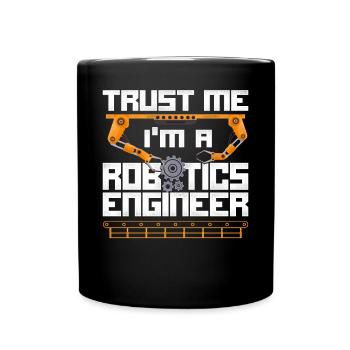 Ingénieur Robotique Robot Vintage - Mug uni - noir - Devant