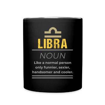 Waage Substantiv - Wie ein normaler Mensch nur - Tasse einfarbig - Schwarz - Vorne